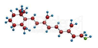 molecule of retinol
