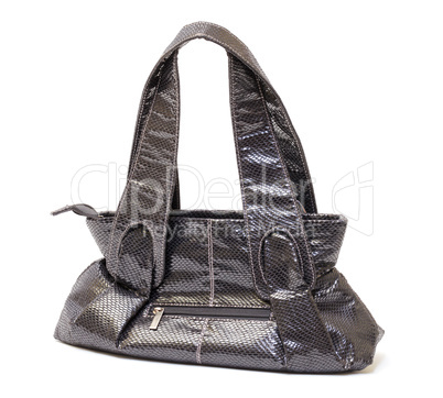 Black Leather Ladies Handbag