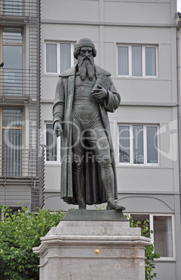 Gutenberg-Senkmal in Mainz