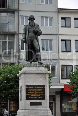 Gutenberg-Senkmal in Mainz