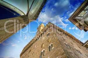 palazzo vecchio and piazza della signoria in florence. beautiful