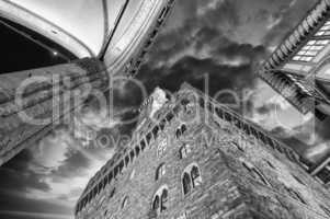 palazzo vecchio and piazza della signoria in florence. beautiful