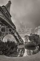 magnificence of eiffel tower view of powerful landmark structur