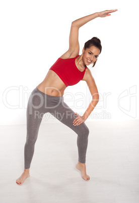 Beautiful woman doing yoga