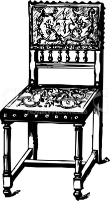 baroque antique chair