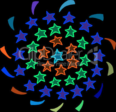 seamless background with colorful stars seamless background with colorful stars