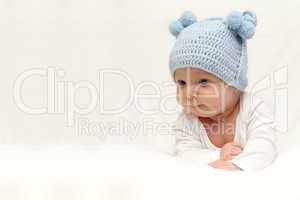 beautiful baby in hat