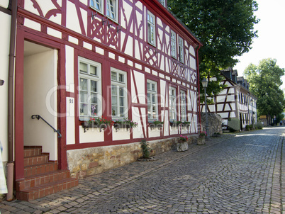 Fachwerkhäuser in Eltville, Hessen,Deutschland