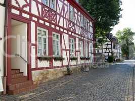 Fachwerkhäuser in Eltville, Hessen,Deutschland