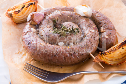 home-baked sausage