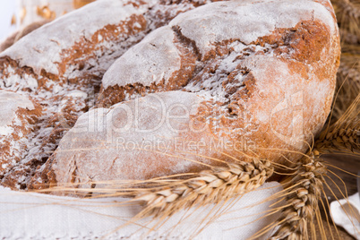 Freshly baked traditional bread