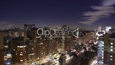 Night city time lapse.