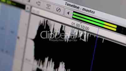 Starting of the music track.