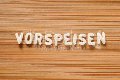 Vorspeisen