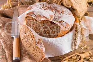 Freshly baked traditional bread