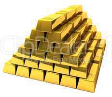 Bunch of gold bars