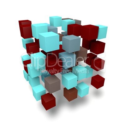 3D cubes abstract