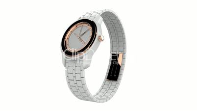 White ceramic wristwatch