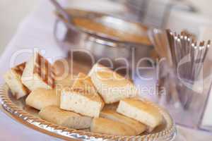 Tray of Fresh Made Italian Bread