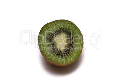 Half of Kiwi with White Background