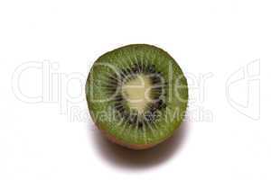 Half of Kiwi with White Background