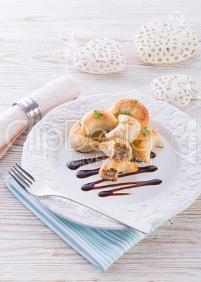 pierogi with meat