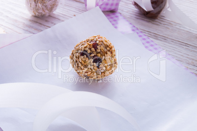 home-made nibble - muesli - small ball