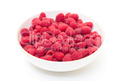 Ripe Berry Red Raspberry in Bowl