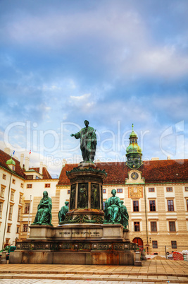 Monument at Hofburg Palace in Vienna, Austria