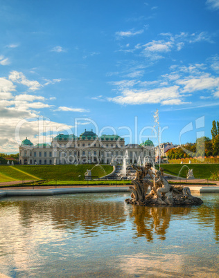 Belvedere palace in Vienna, Austria