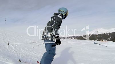 Ski Downhill Side Cam 1