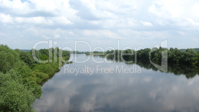 beautiful landscape with river