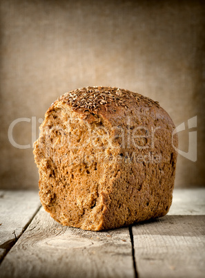 black bread on the table