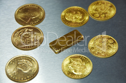 gold coins