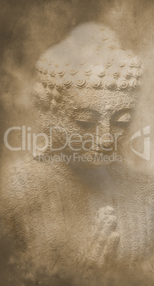 Buddha in sepia