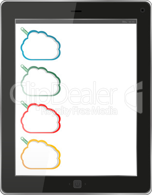 Cloud-computing connection on the digital tablet pc