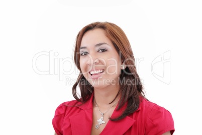 Portrait of beautiful young woman laughing