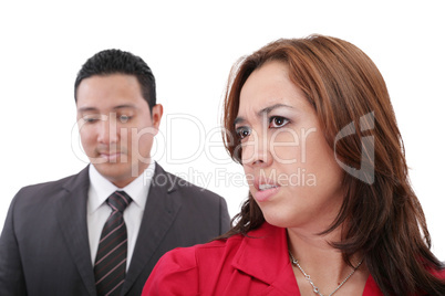 Young couple having argument