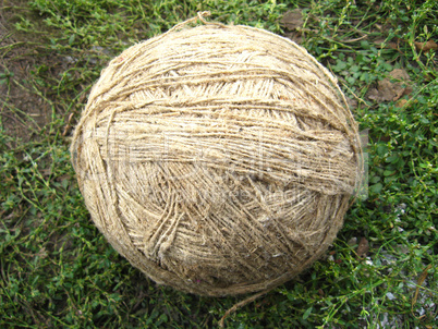 the clew of flax fiber