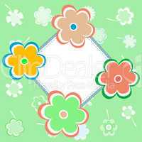 greeting card with flowers