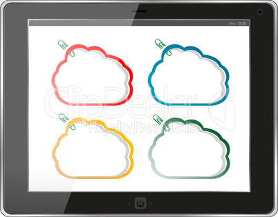 Cloud-computing connection on the digital tablet pc