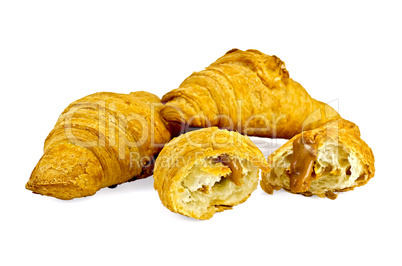 Croissants with sweetened condensed milk