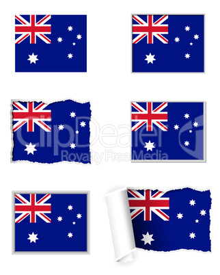 Fahnen Set Australien