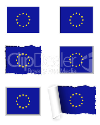 Fahnen Set Europäische Union