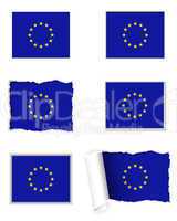 Fahnen Set Europäische Union