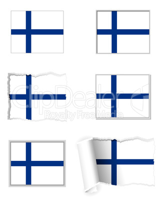 Fahnen Set Finnland