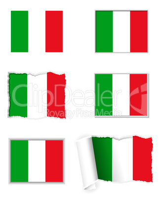 Fahnen Set Italien