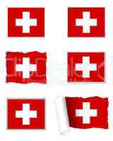 Fahnen Set Schweiz
