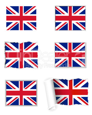 Fahnen Set Großbritannien