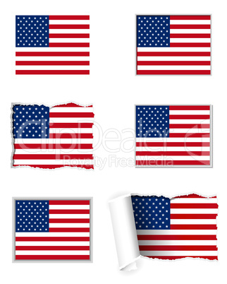 Fahnen Set USA